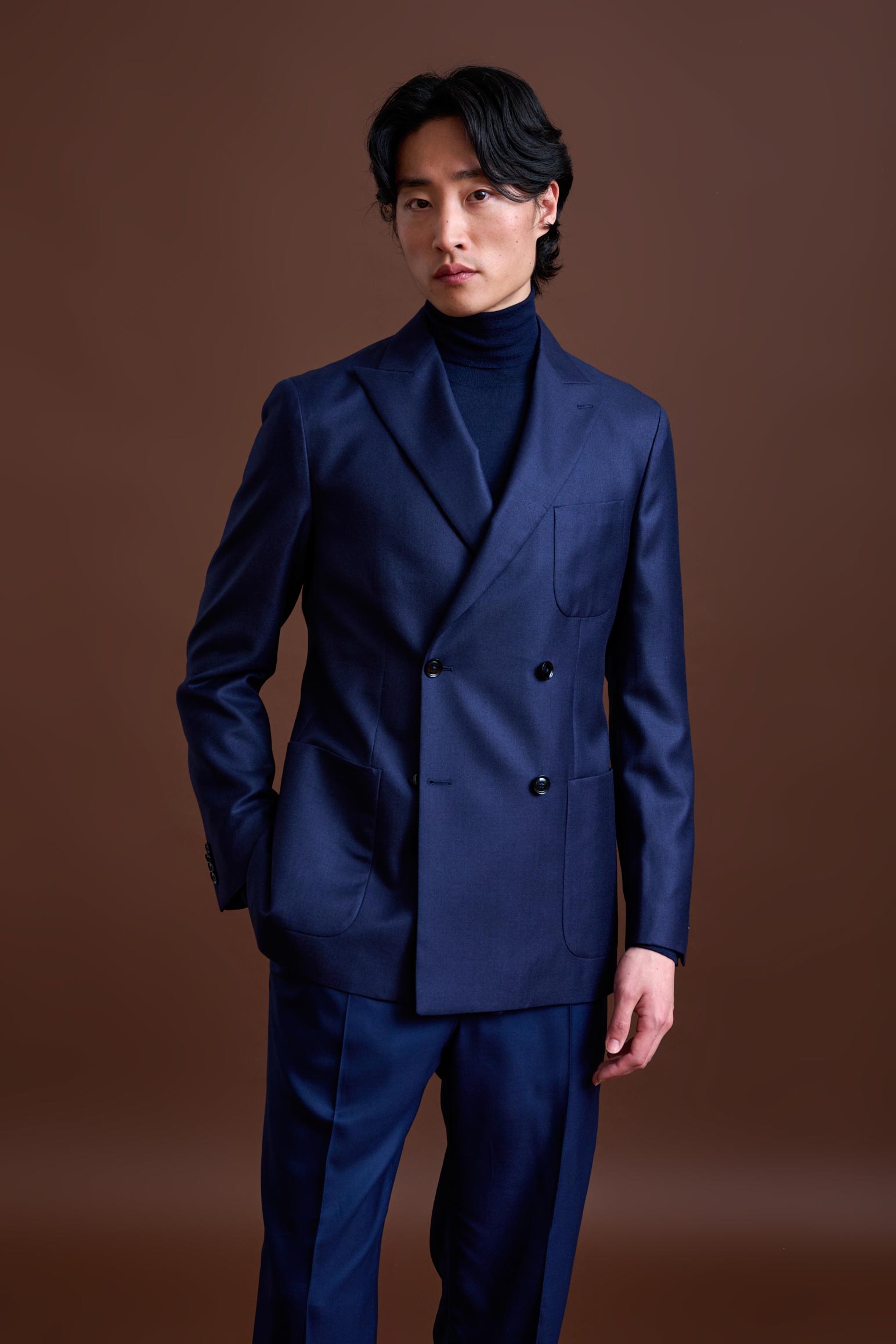 Blue 100% Cashmere Kenton Jacket St Moritz - View 2