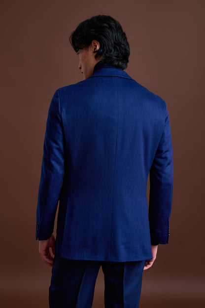 Navy Cashmere & Silk Kenton Jacket Beverly Hills - View 7