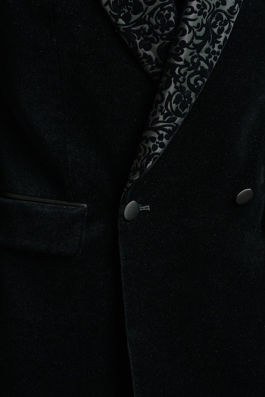 Velvet Plain Black Soho Tuxedo Festival - View 3