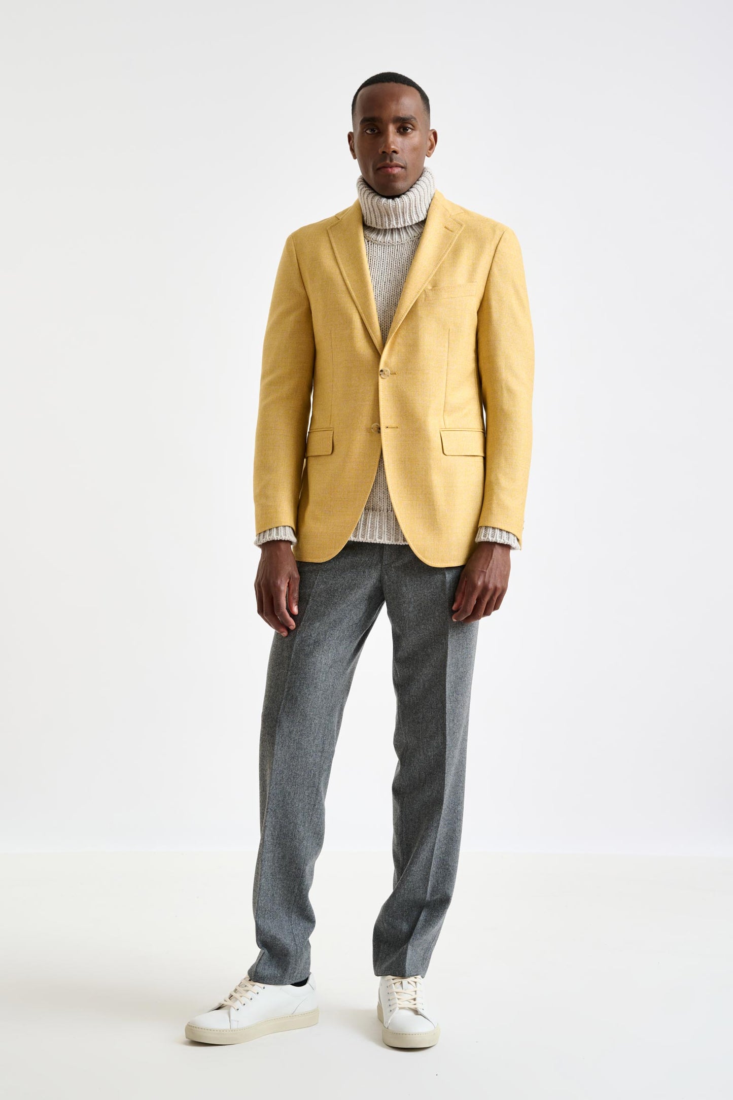 Yellow Wool Kenton Jacket Harmony - View 1