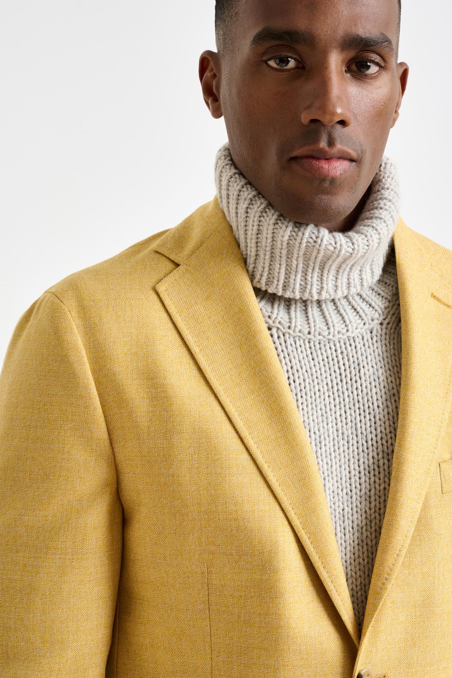 Yellow Wool Kenton Jacket Harmony - View 4