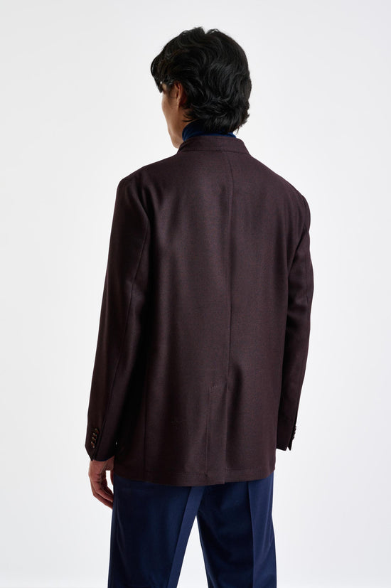 Dark Brown Wool Chelsea Shirt Jacket Harmony - View 6