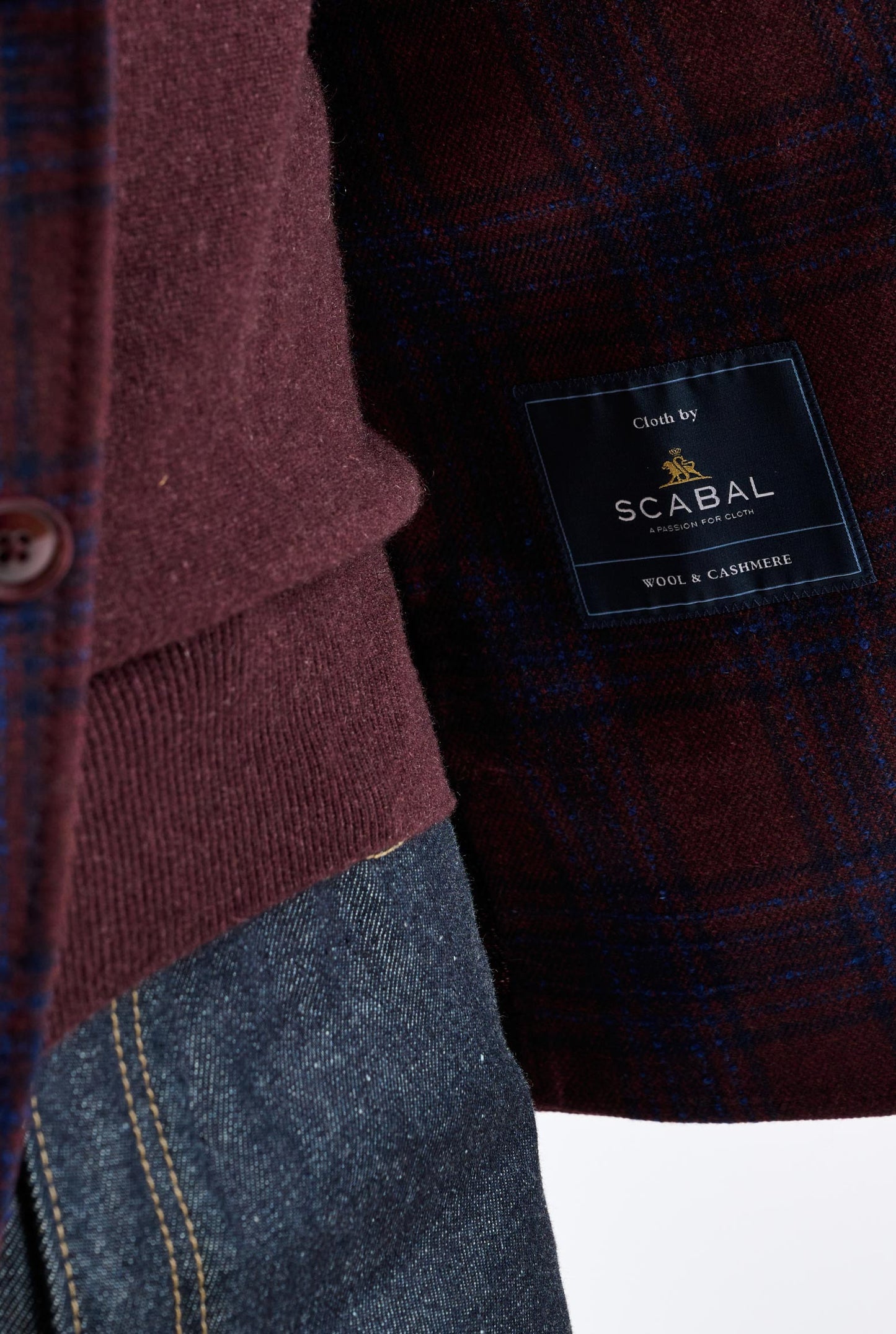 Burgundy Wool & Cashmere Soho Jacket Escape