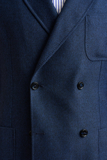 Blue Wool Kenton Jacket Autumn Leaves - View 4