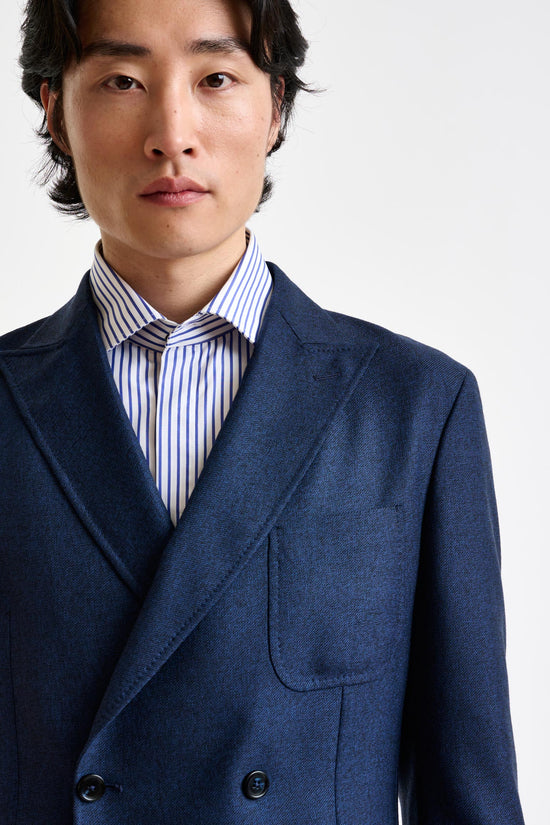 Blue Wool Kenton Jacket Autumn Leaves - View 5