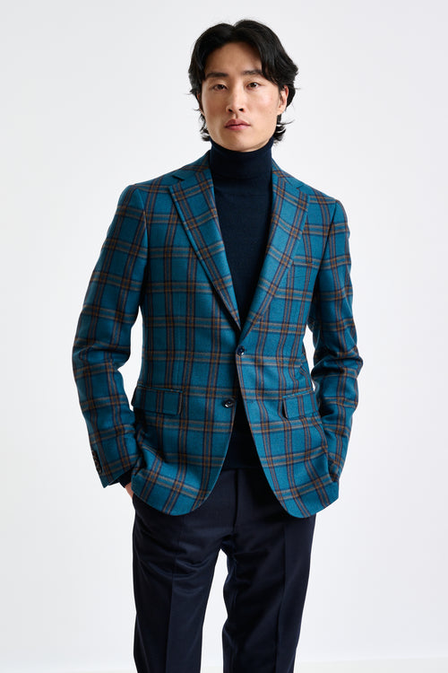 Blue Wool & Cashmere Soho Jacket Escape - View 2