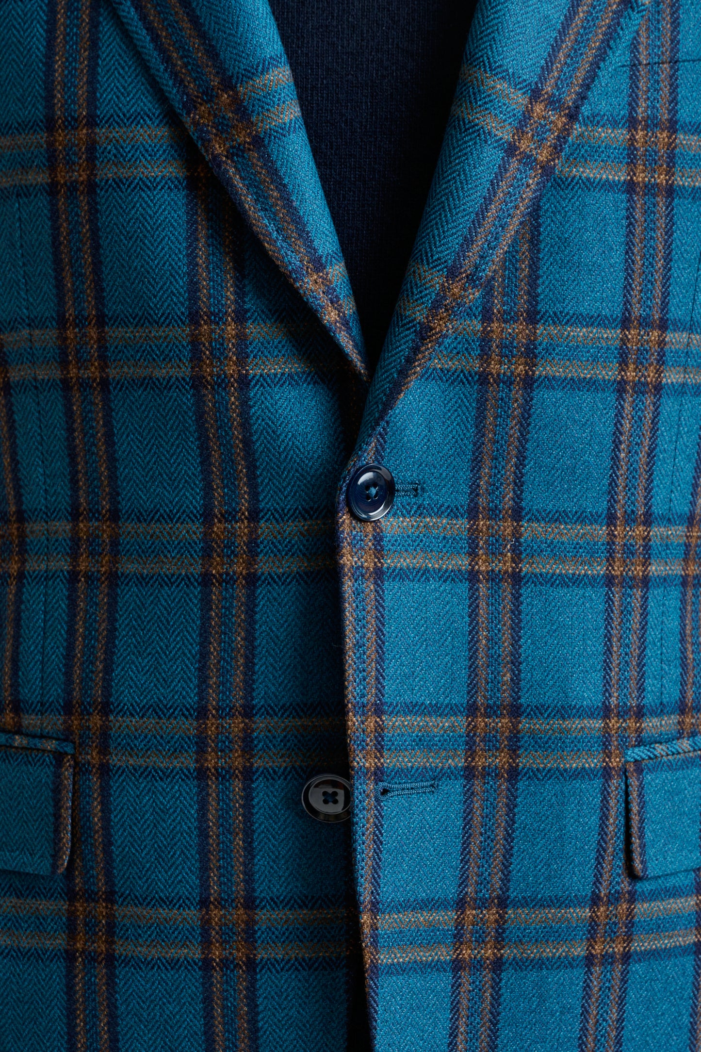 Blue Wool & Cashmere Soho Jacket Escape - View 5