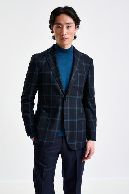 Blue Wool & Cashmere Kenton Jacket Escape - View 2