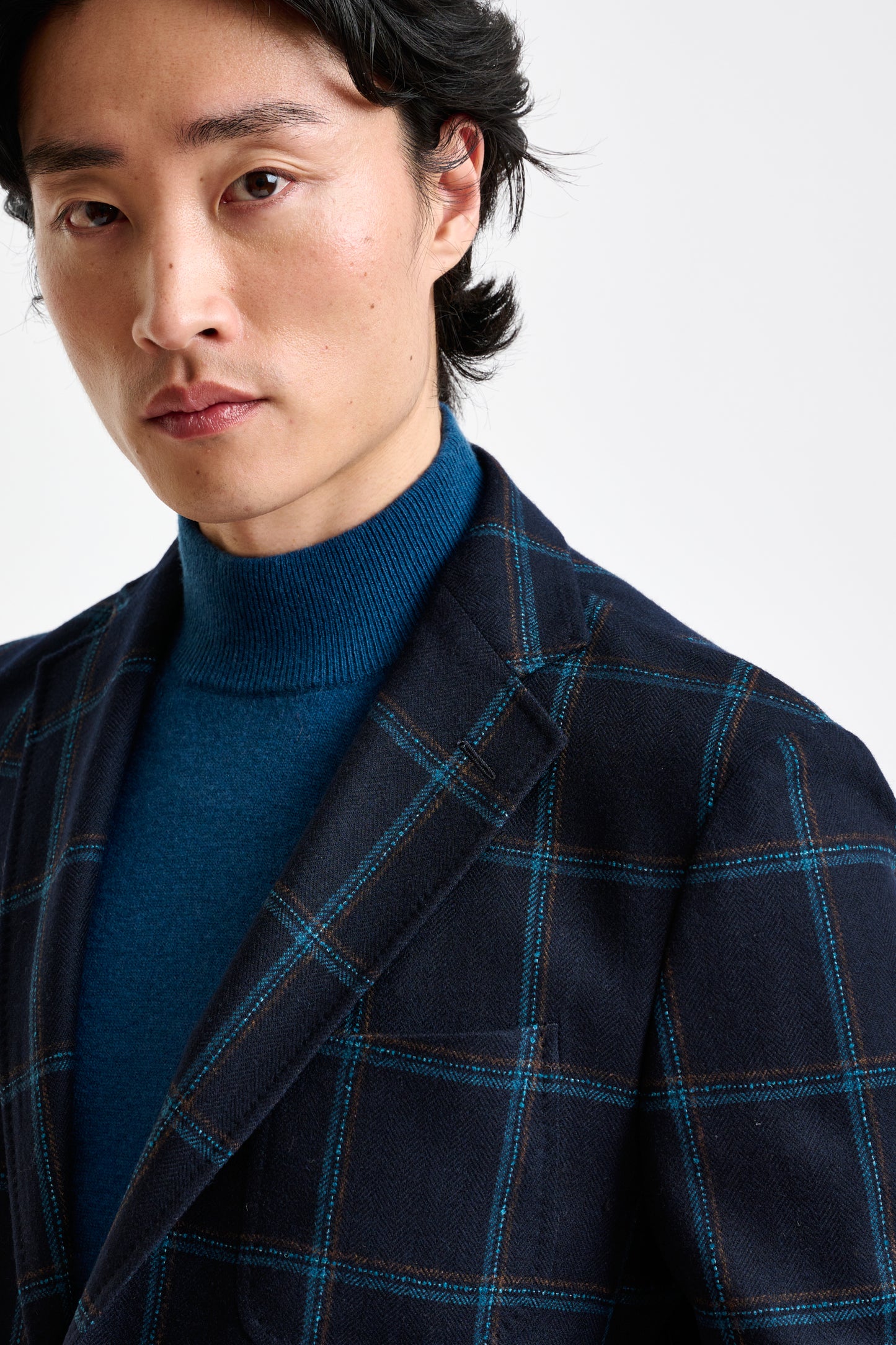 Blue Wool & Cashmere Kenton Jacket Escape