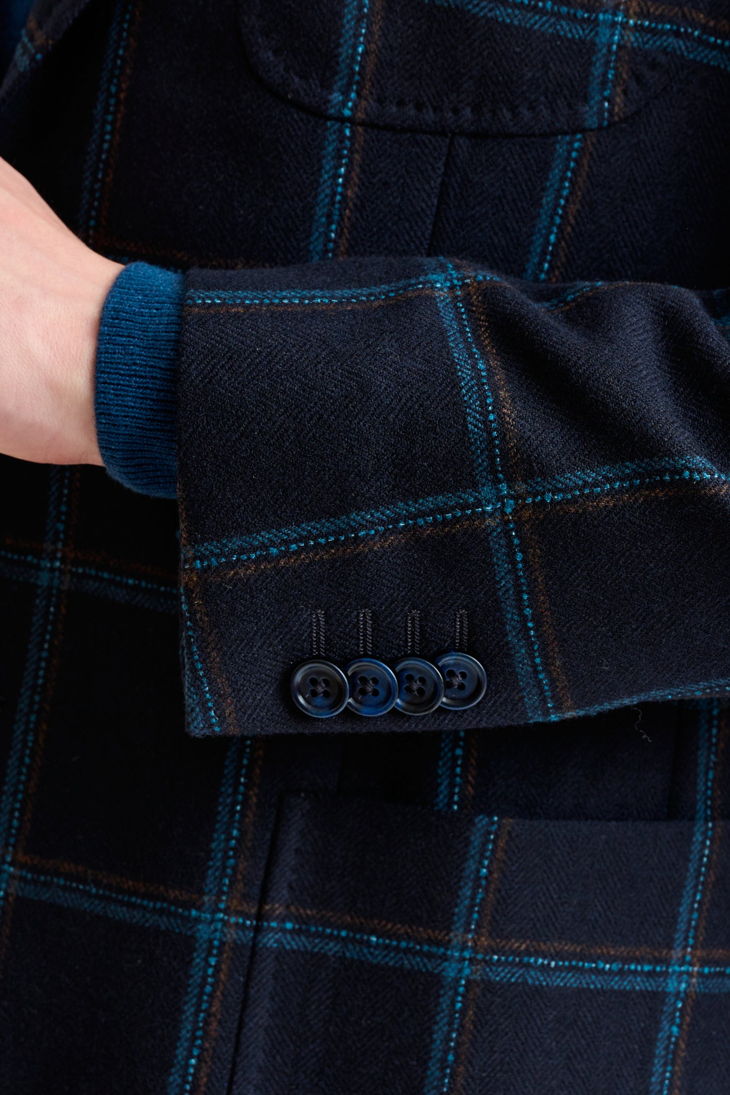 Blue Wool & Cashmere Kenton Jacket Escape