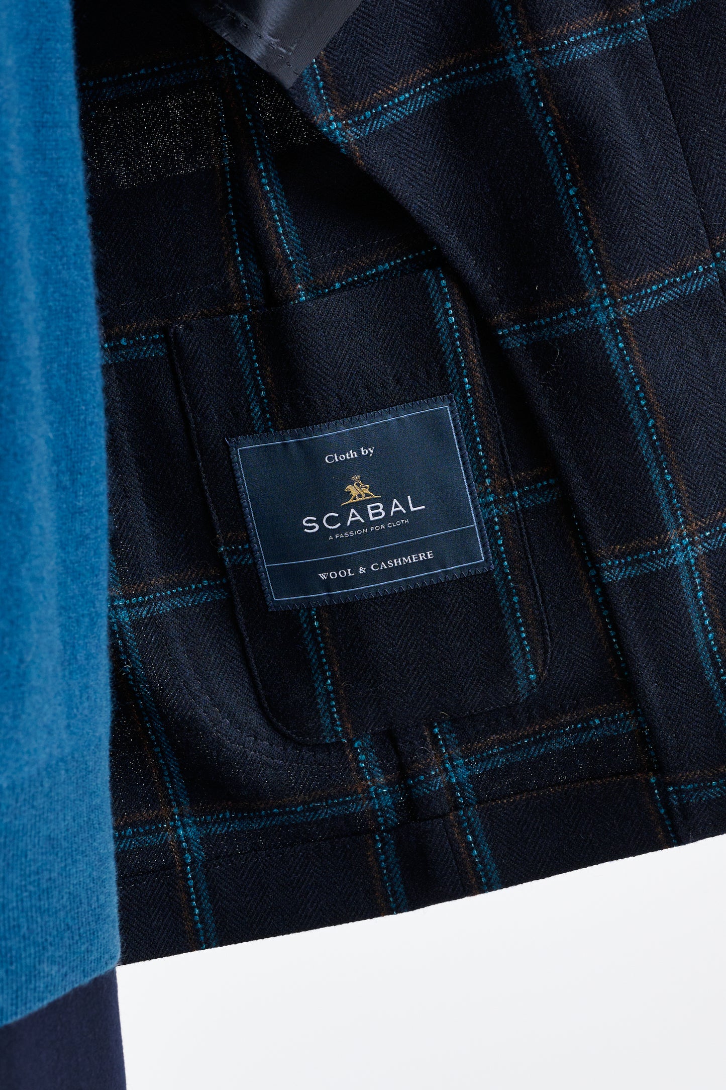 Blue Wool & Cashmere Kenton Jacket Escape