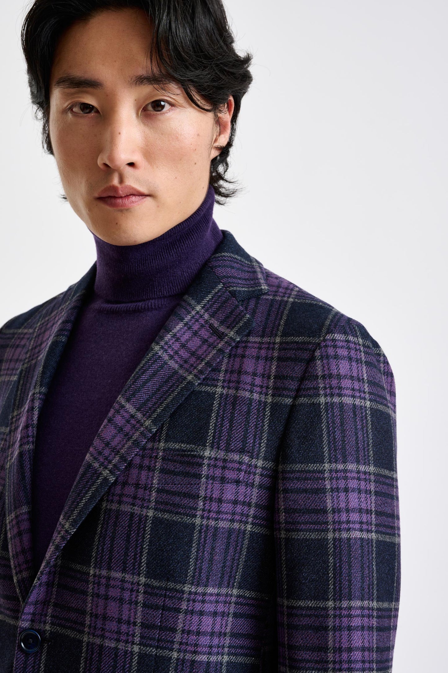 Purple Wool & Cashmere Kenton Jacket Escape