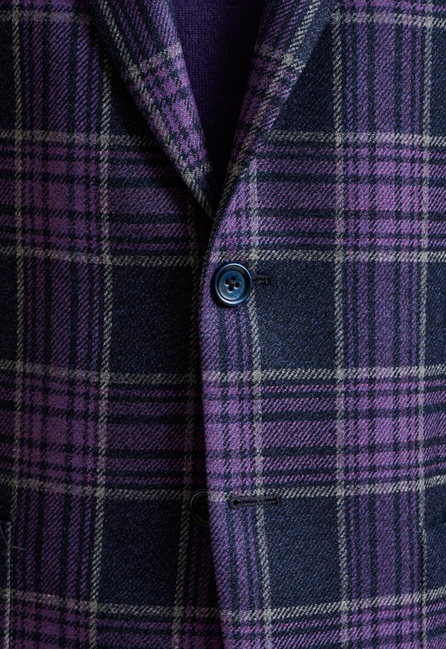 Purple Wool & Cashmere Kenton Jacket Escape