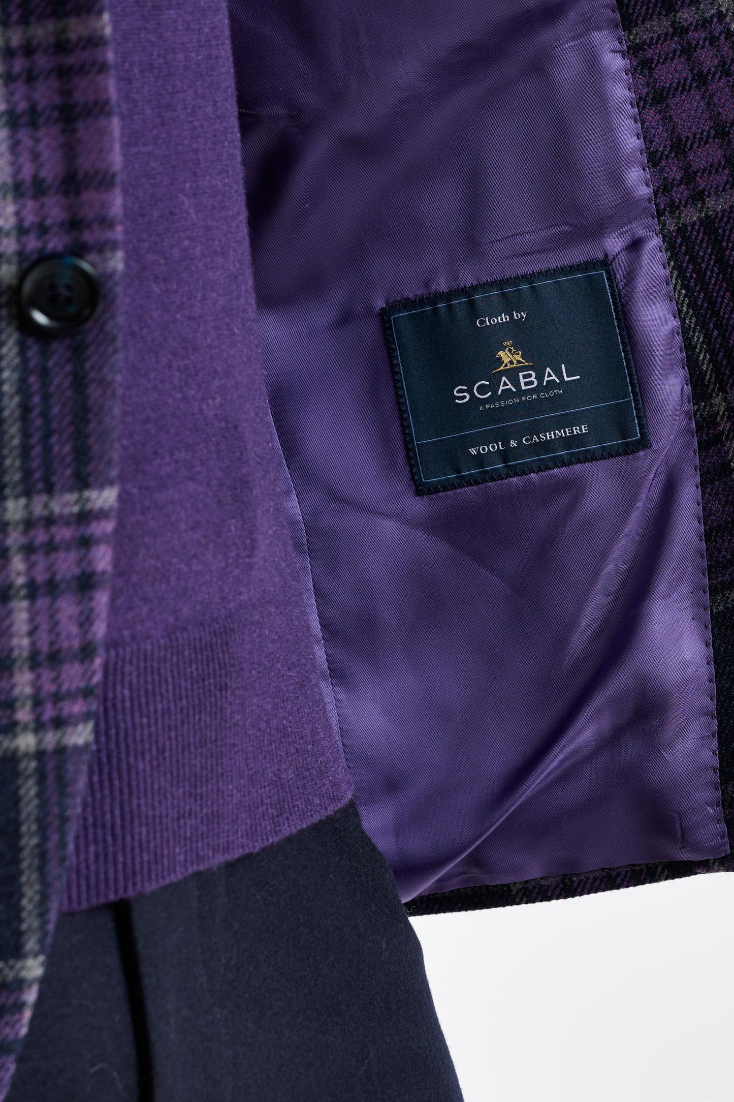 Purple Wool & Cashmere Kenton Jacket Escape