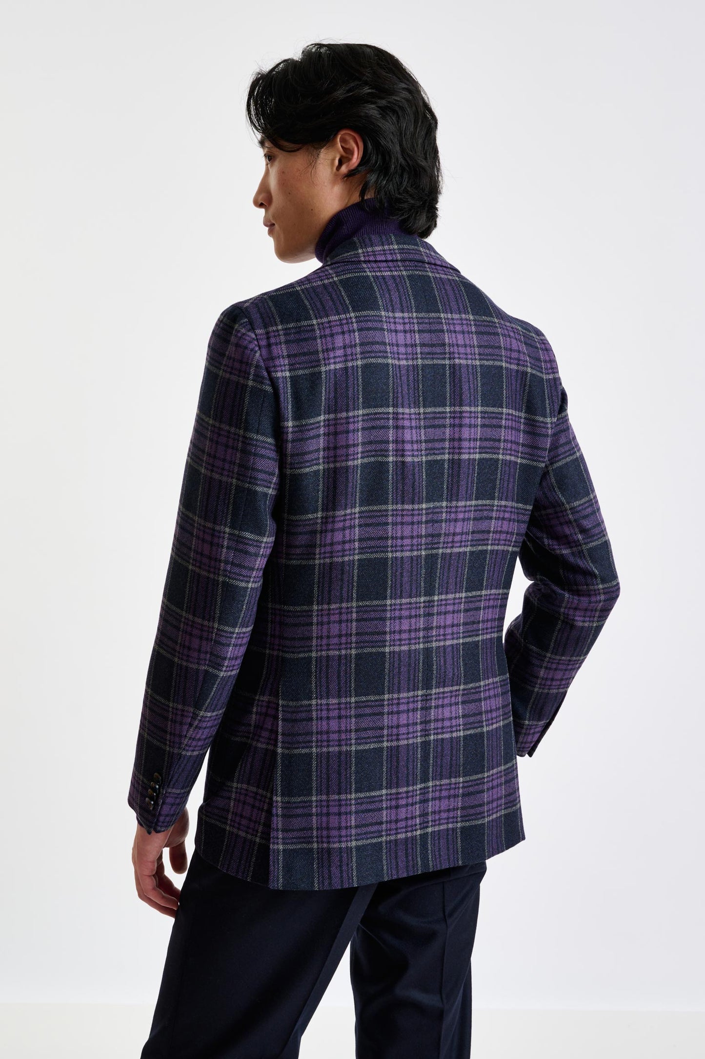 Purple Wool & Cashmere Kenton Jacket Escape