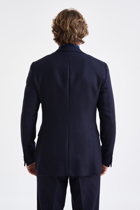 Blue Super 100's Wool Soho Jacket Sonata - View 8