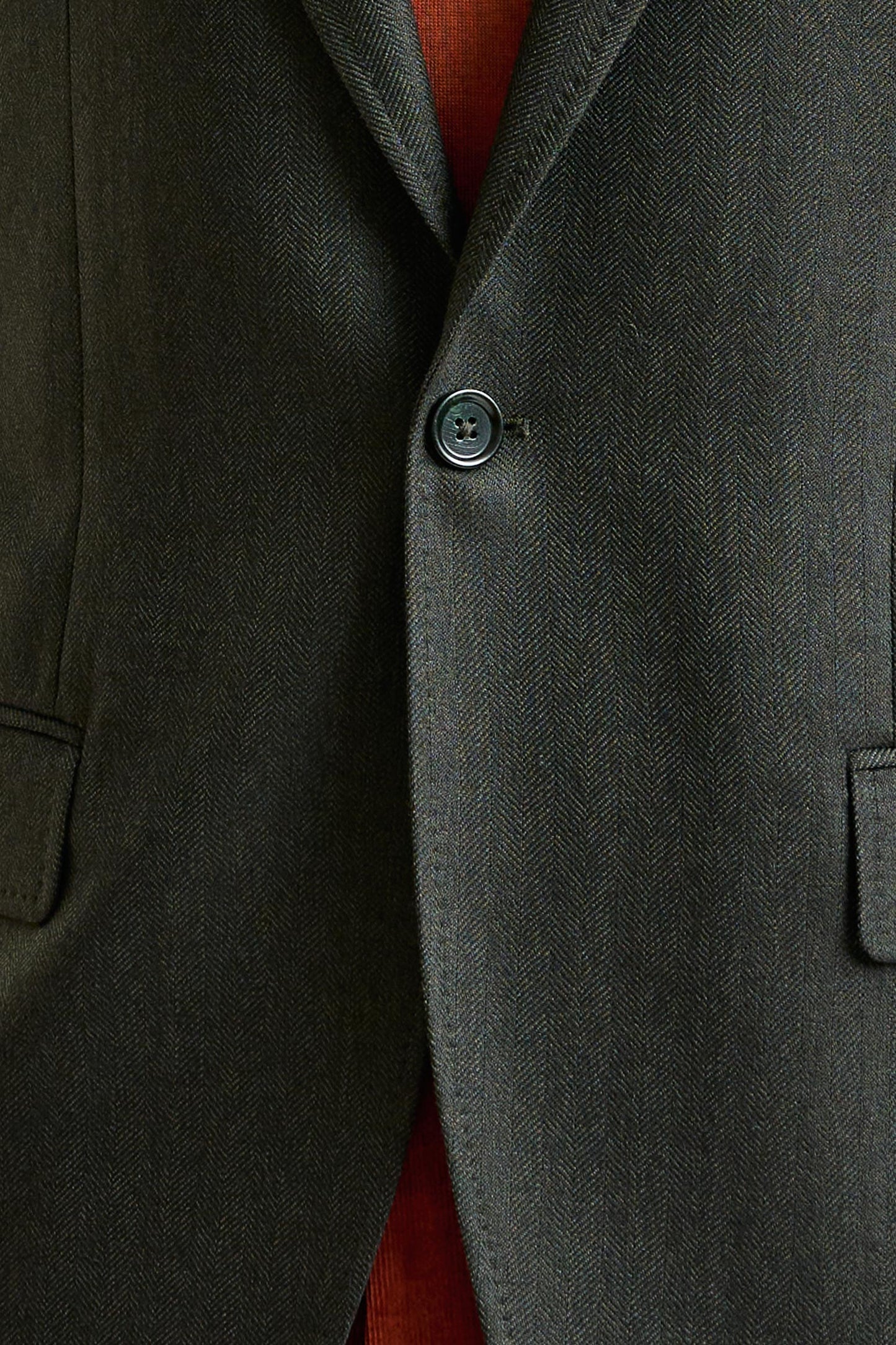 Olive Green Super 100's Wool Kenton Jacket Sonata