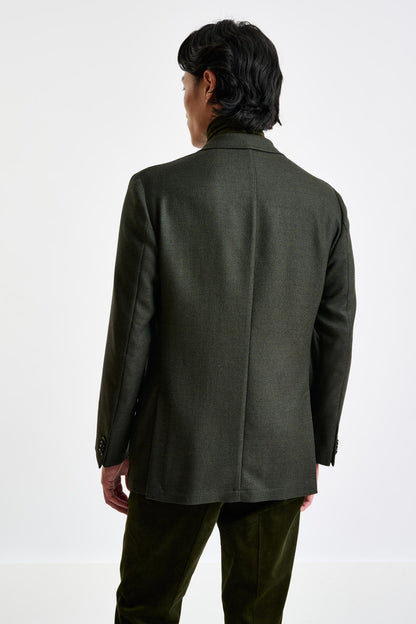 Green Super 100's Wool Kenton Jacket Sonata - View 1