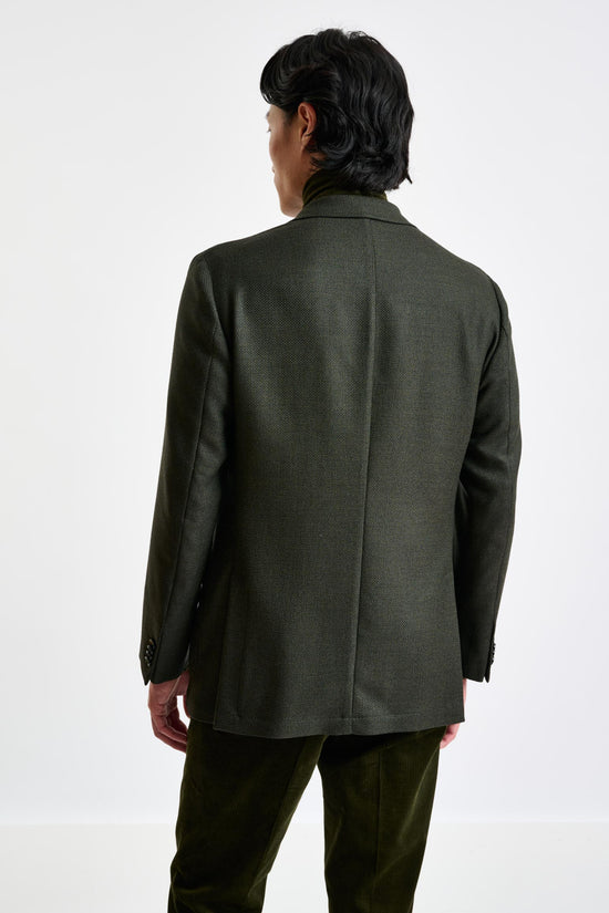 Green Super 100's Wool Kenton Jacket Sonata - View 1
