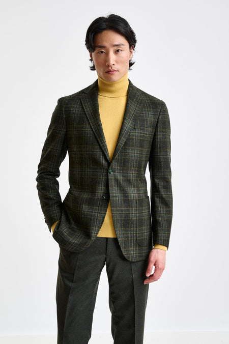 Check Wool & Cashmere Kenton Jacket Escape - View 2