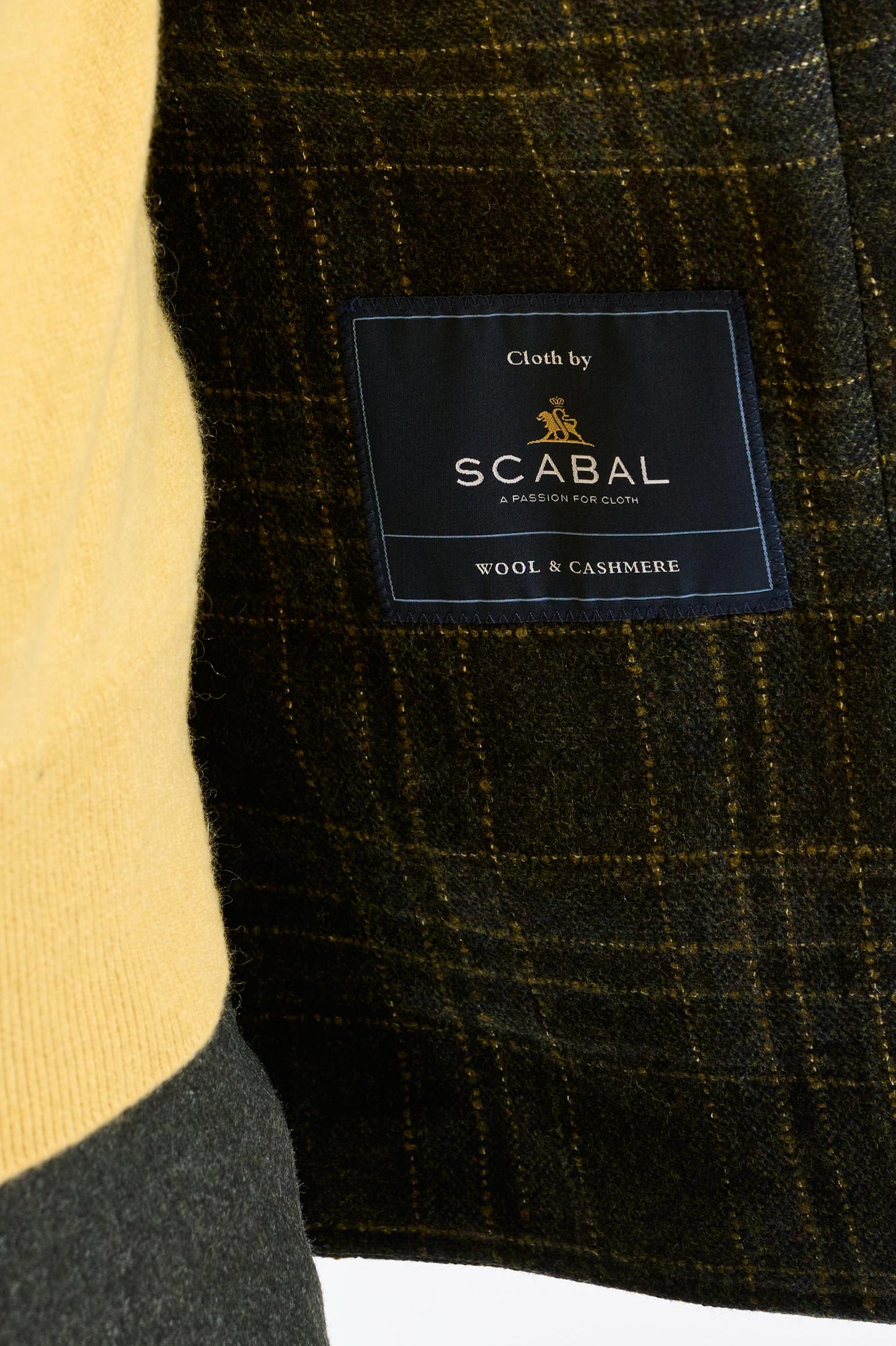 Green Check Wool & Cashmere Kenton Jacket Escape