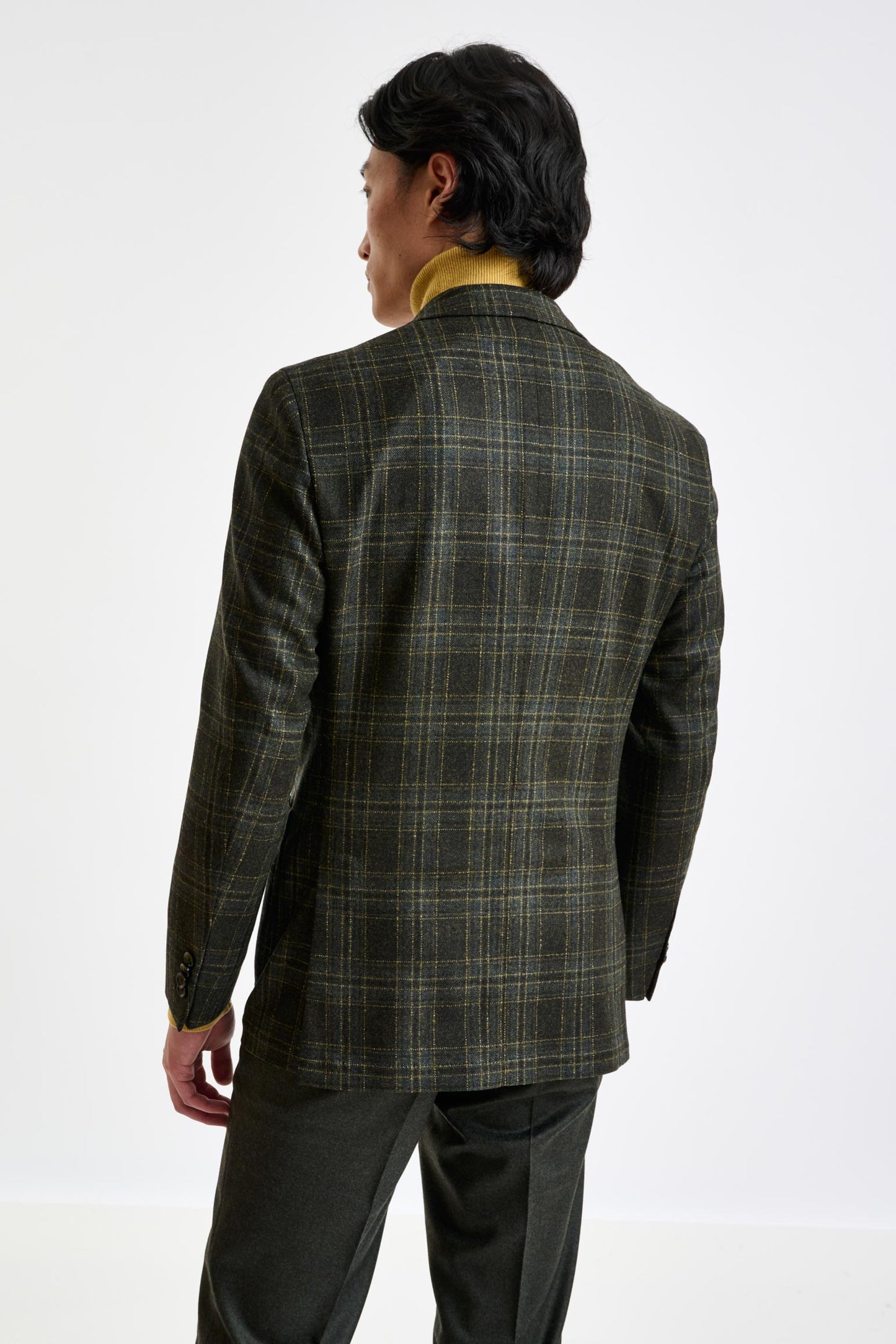 Check Wool & Cashmere Kenton Jacket Escape