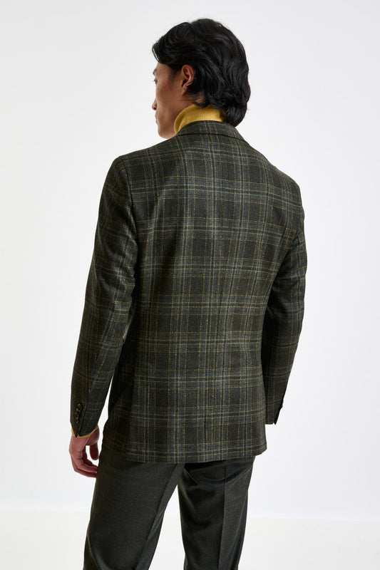 Check Wool & Cashmere Kenton Jacket Escape - View 7