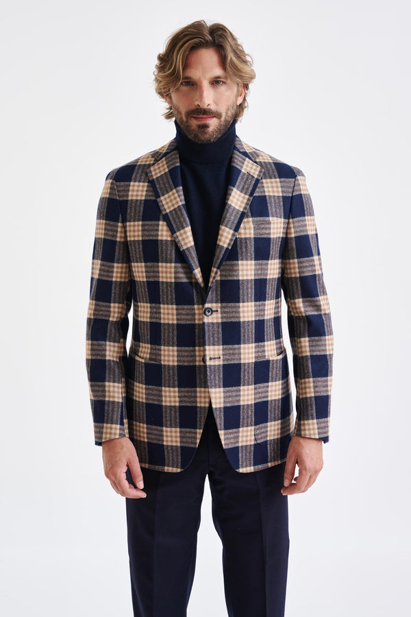 Chaqueta Kenton De Lana Y Cachemira Azul Oscuro Escape
