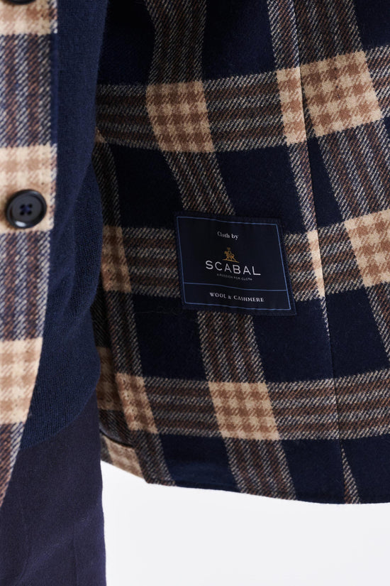 Dark Blue Wool & Cashmere Kenton Jacket Escape - View 5