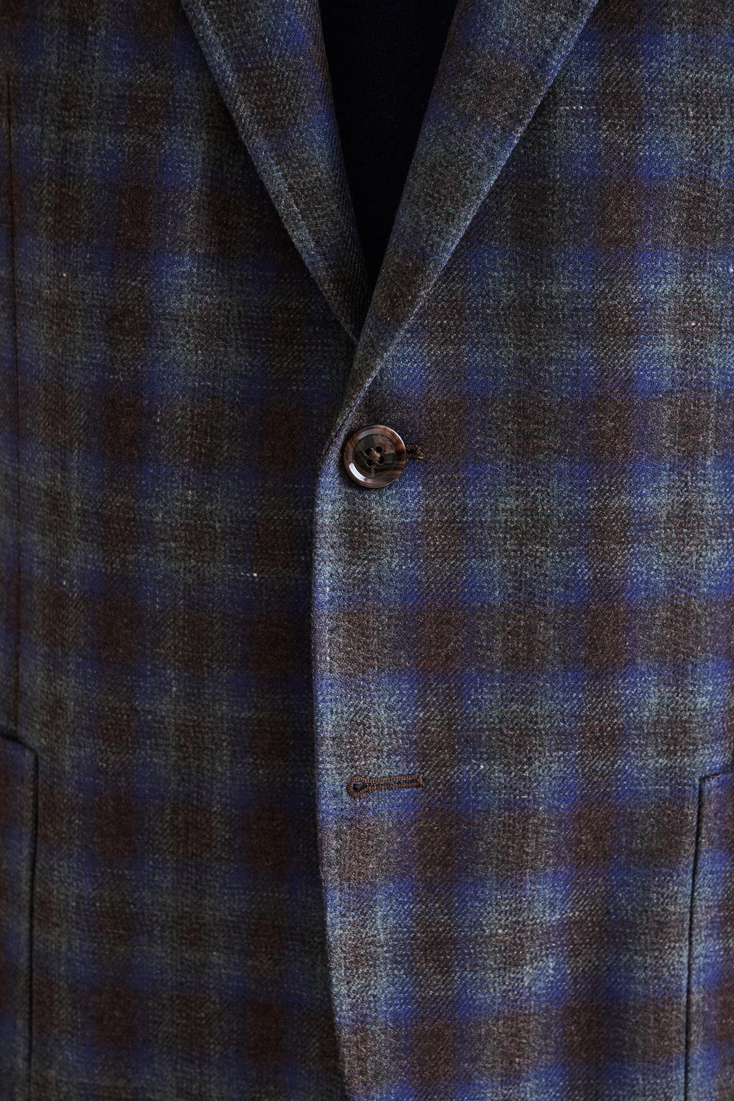 Medium Blue  Wool & Cashmere Kenton Jacket Escape - View 4