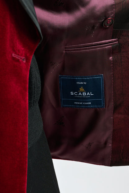 Red Soho Tuxedo Velvets - View 6