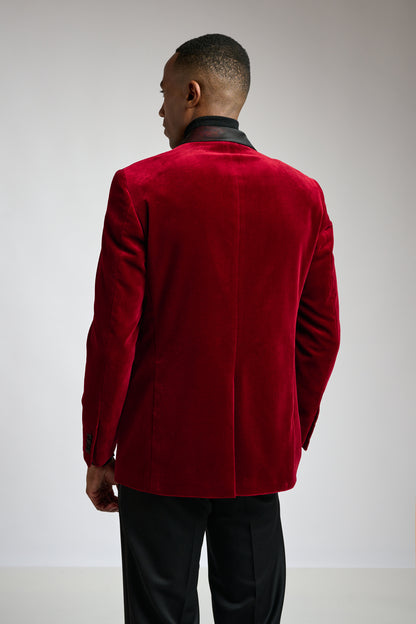 Red Soho Tuxedo Velvets - View 8
