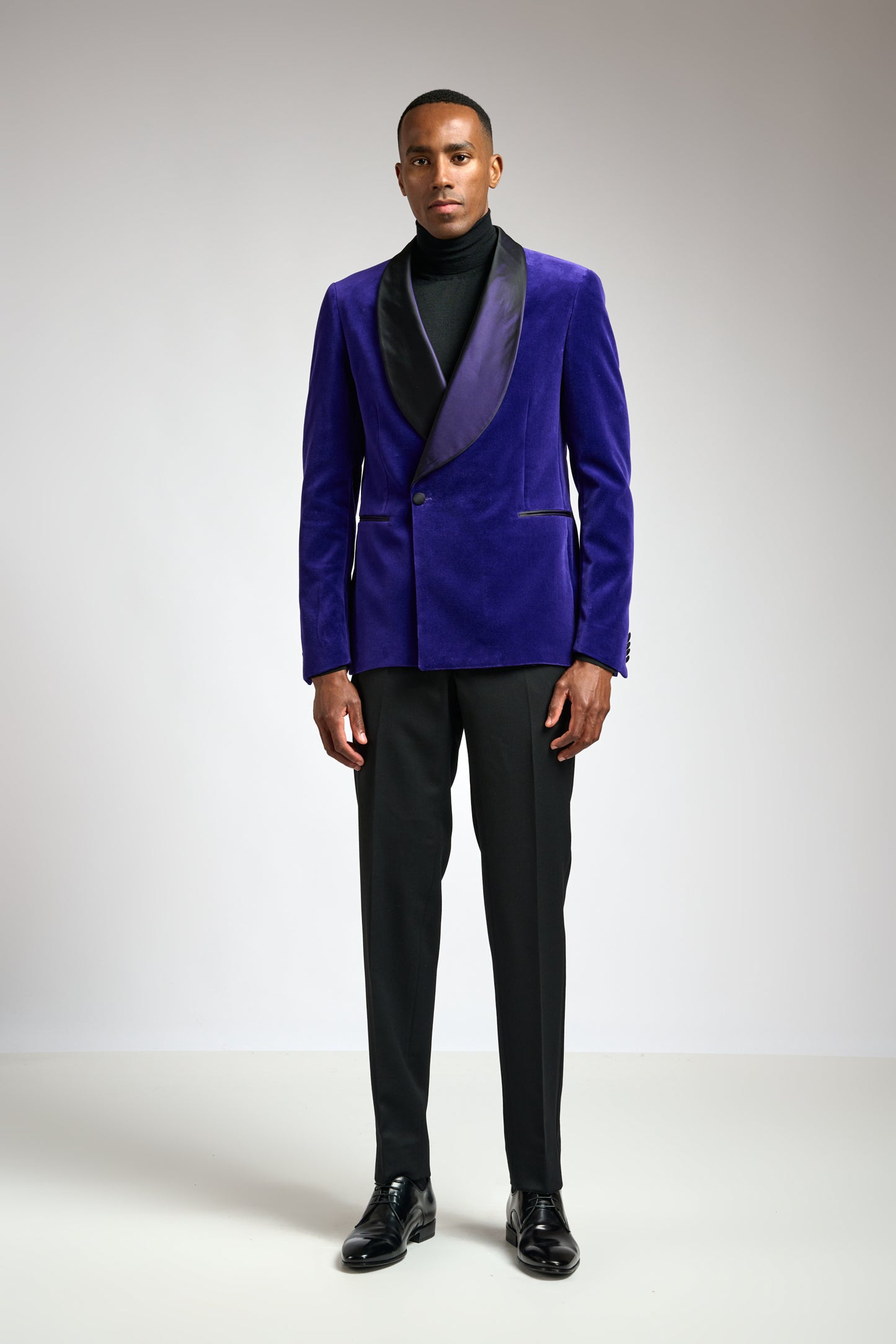 Blue Cotton Soho Tuxedo Velvets