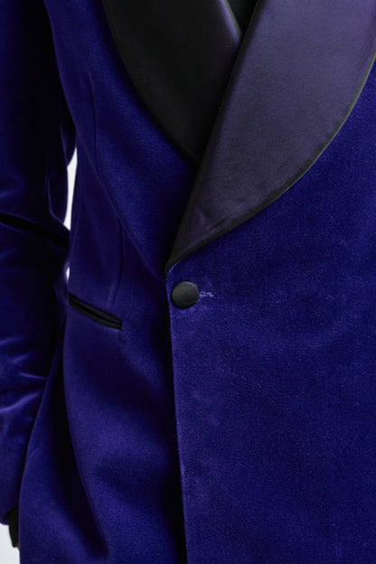 Blue Velvet Soho Tuxedo - View 4