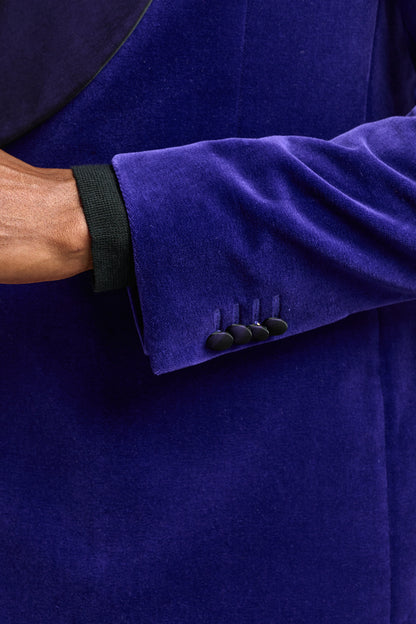 Blue Velvet Soho Tuxedo - View 5