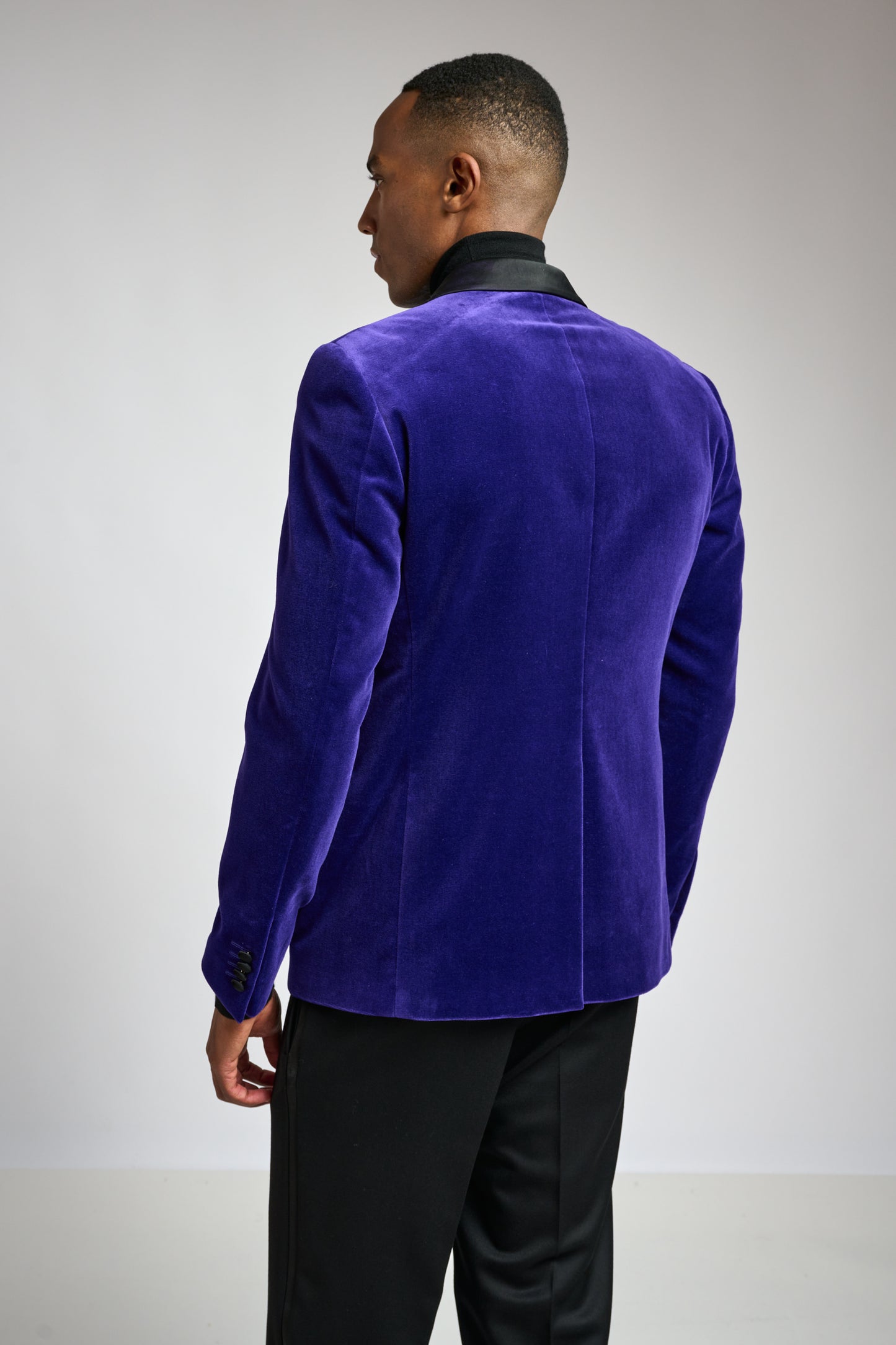 Blue Cotton Soho Tuxedo Velvets