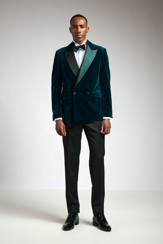 Green Soho Tuxedo Velvets - View 1