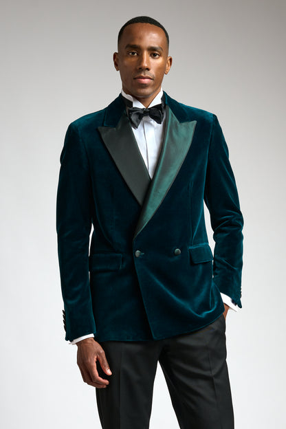 Green Soho Tuxedo Velvets - View 2