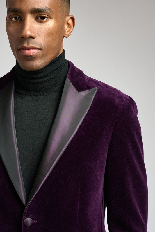 Purple Velvet Kenton Tuxedo - View 3