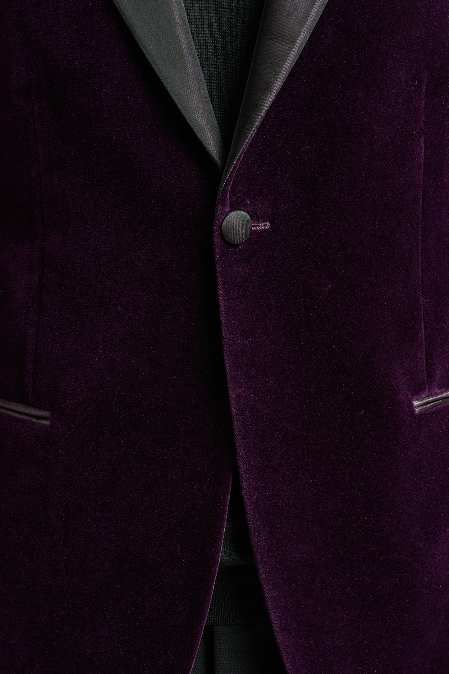 Veste de smoking Kenton violet en velour palatine Festival