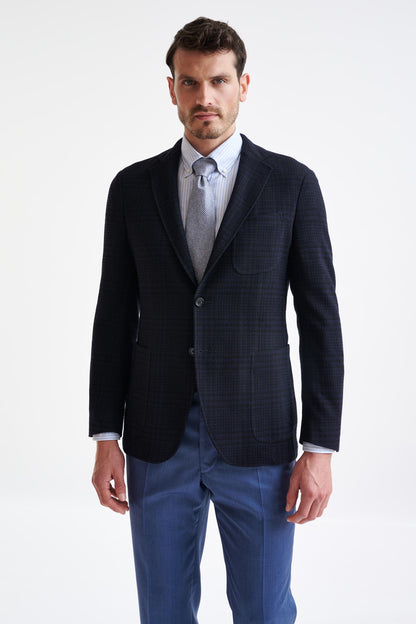 Black Wool Kenton Jacket Amalfi Trend - View One
