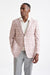 Check Pink Cotton & Linen Kenton Jacket Amalfi Trend - View One