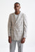 Check Beige Super 130's Wool Kenton Jacket Mosaic - View One