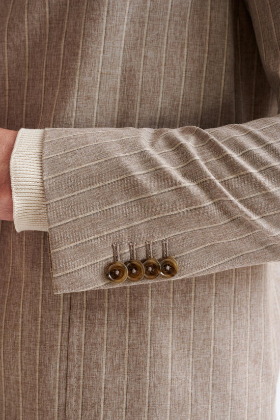 Sand Wool & Cotton Chelsea Shirt Jacket Lifestyle - View Five