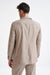 Sand Wool & Cotton Chelsea Shirt Jacket Lifestyle - View Seven