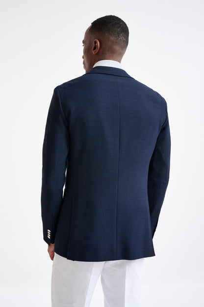 Navy Wool Kenton Jacket Connect - View Seven