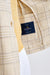 Check Yellow Cotton & Linen Kenton Jacket Amalfi Trend - View Six