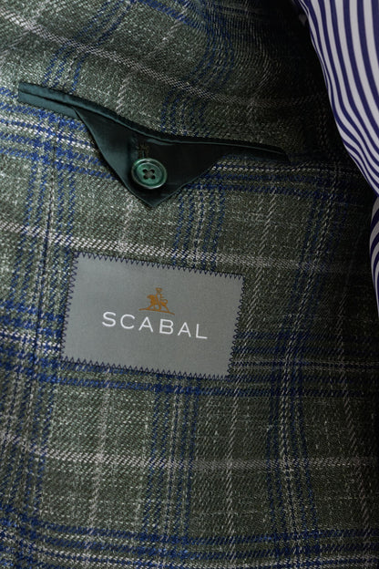 Green Wool & Silk Kenton Jacket Amalfi Trend - View Six