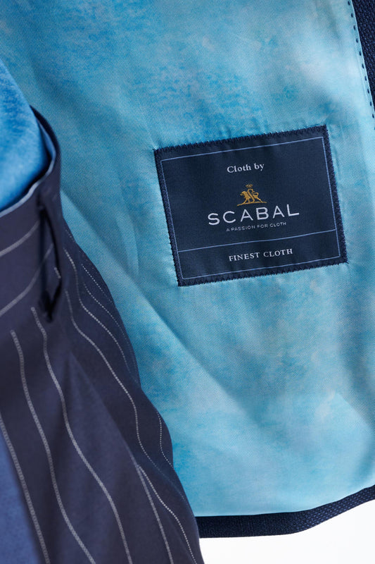 Blue 100% Wool Kenton Jacket Rhapsody - View Five