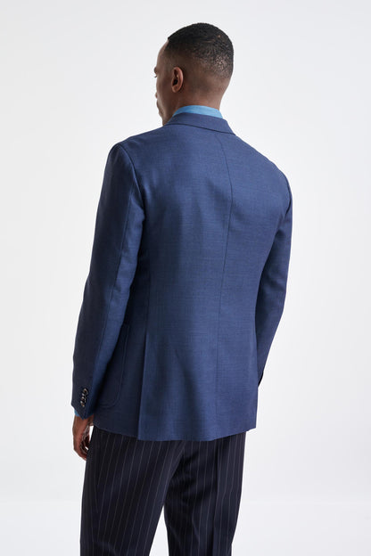 Blue 100% Wool Kenton Jacket Rhapsody - View Seven